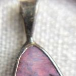 Vintage Eudialyte Multi Color Gem Native Sterling Silver Dual Sided Pendant Photo 4