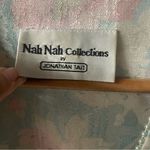 Vintage Nah Nah Collections Light Blue|Pink|Cream Floral Print Blazer EUC Sz. 8 Blue Photo 2