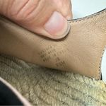 Bettye Muller  Black Suede Leather Espadrille Wedge Sandals Womens 8.5 Strappy Photo 7