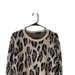 Fate Women's‎ Size Small Cheetah Animal Print Distressed Sweater Tan Photo 1