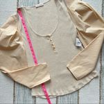 Ulla Johnson Joanne Oatmeal Long Puff Sleeve Pullover Top Women’s Medium Photo 6