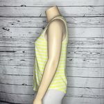 Z Supply  Evereve NWT Size XL Lime & White Stripe Namari Slub Henley Tank Top Photo 1