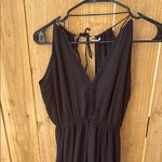 Amuse Society Black Halter Sundress with Slit Photo 4