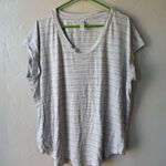 Athleta Short Sleeve Cloudlight Stratus Striped Tee in Grey and White Stripe Photo 5