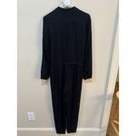 L'Agence Black Utility One Piece Jumpsuit Jogger Long Sleeve Drawstring Photo 2