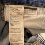 Levi's Wedgie Button Fly High Rise Light Wash Raw Hem Busted Knee Jeans Size 25 Photo 5