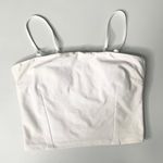 Alo Yoga Alo Medium Bandeau Cami Top White FLAWED Yellow Stains Photo 1