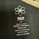 Aura Tan Black Sleeveless One Shoulder Rib Beaded Camisole Bodysuit Tank Top S/M Photo 3