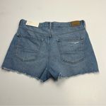 American Eagle AE Denim Mom Short High Rise 8 / 29 Blue Jean Cut-Off NEW Photo 12