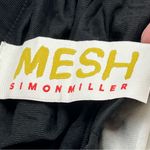 Simon Miller Mesh Pluto Ruched Midi Skirt Macadamia White Black Women SZ XS NEW Photo 3