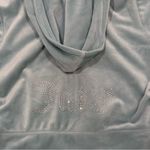 Juicy Couture  OG Big Bling Velour Hoodie Track Pants Set Pastel Turquoise Large Photo 14