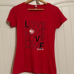 Nba Atlanta Hawks T Shirt Women's Large Red Carl Banks 4 Her Short Sleeve Cotton  Photo 0