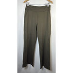 CAbi #4120 Academy Blazer pant set Small Olive Green Knit Stretch Asymmetrical Photo 4