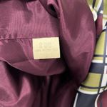 BCBGMAXAZRIA  Plaid Midi Dress in Black, White, and Olive Photo 5