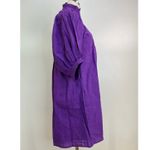 Never A Wallflower High Neck Dress Purple Windowpane Cotton Mini Size XS Photo 3