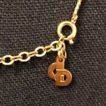 Christian Dior Authentic CD Monogram Gold Plated Spring Lock Vermeil Necklace Photo 7