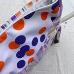 Nordstrom Y2K 70’s Style Polka Dot & Striped Multicolor Tote Bag Photo 2