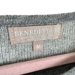 Benedetta B Gray Striped Merino Wool Cashmere Blend Pullover Sweater Size M Size M Photo 3