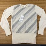 Nike Golf  sweater women’s gray knit preppy striped size small 98$ Photo 0