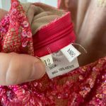 Jovani  Hot Pink Sequin Halter Evening Gown Formal Size 12 Leg Slit Sexy Prom Photo 8