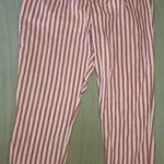 DO+BE Red Striped Peplum Pants Photo 0