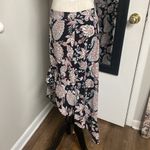 Sexy Asymmetrical Floral Paisley Print Ruffled Skirt w/ Side Zipper Pink Size L Photo 8