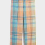 Vineyard Vines Plaid Wide Leg Pants Size 4 NEW Colorful Preppy Linen Blend Beach Photo 9