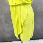 White House | Black Market WHBM Glamgetter‎ Dress Womens Medium Limelight Dopamine Maximalist Stretchy Twee Photo 3