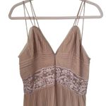 Reiss Emma pleat and lace nude midi dress size 2 Photo 6
