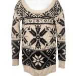 American Eagle  Fair Isle Nordic Print Wool Alpaca Knit Sweater Top AE Small Photo 0