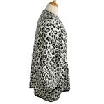 Maglia Donna Cardigan 2X Black White Animal Print Angora Wool Italy Sweater Size undefined Photo 4
