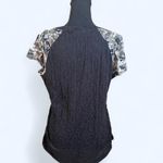 Southpole Vintage 2000s  black and gold rhinestone rose shirt Photo 4