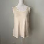 Eileen Fisher cream silk sleeveless tank top size M Photo 1