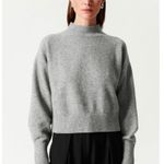 & Other Stories & OTHER STORIES Mock Neck Sweater In Grey Melange Photo 0