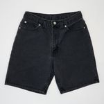Faded Glory Vintage 80s  Black High Waisted Denim Shorts Photo 0