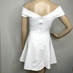 Lulus  White Season of Fun Off the Shoulder Skater Dress Photo 2
