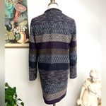 ZARA  Striped Tweed Woven Coat Medium Photo 6