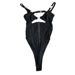 Outcast Size S Dominate Cutout Corset Bodysuit Black Sexy Going Out Baddie NWT Photo 2