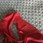 Aerie  Coral Ribbed Tie-Side Bikini Bottom Photo 7