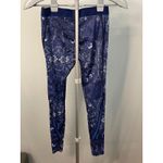 SKINS Women's Medium Blue Paisley Print Athletic Running Leggings Tights Photo 3