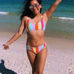 SheIn Striped Two Piece Swimsuit  Photo 0