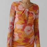 Urban Outfitters Giuliana Mesh Long Sleeve Mini Dress small Photo 0