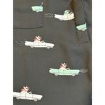 Torrid  French Bulldog Driving Car Print  Roll Tab Sleeve Blouse Women Size 3X Photo 6