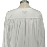 J. Crew Cotton poplin tunic dress with farmer's market embroidery Medium NWT White Photo 6