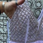 Gianni Bini lilac purple beaded bodice tulle skirt prom dress Size 11 Photo 3