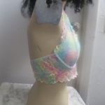 PINK Victoria's Secret bra tie dye lace floral in white and multi-colors size medium (cups A-C). Photo 5