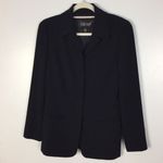 Ellen Tracy Linda Allard Wool Hidden Button Blazer Photo 1
