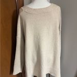 Free People  Orion Tunic Sweater in Almond color Photo 8