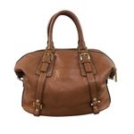 MICHAEL KORS Bedford Pebbled Leather Satchel Bag Brown Versatile Timeles Classic Photo 3