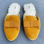 Birdies  Phoebe Saffron Gold Bow Mule Size 9 Photo 0
